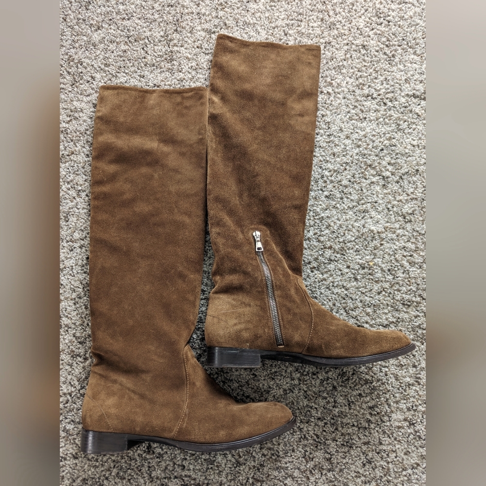 Prada Knee High Suede Boots sz 39